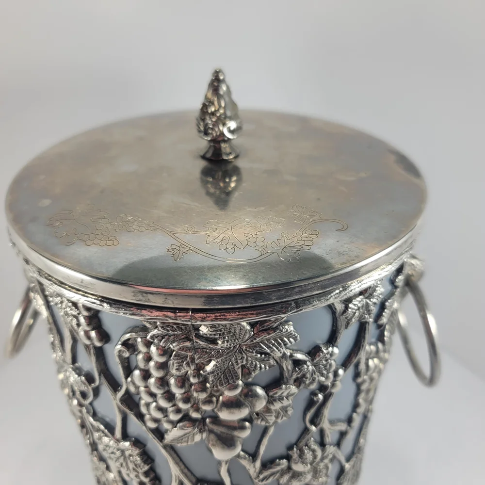 Vintage Champagne/Ice Bucket Silver Heavy Metaloverlay